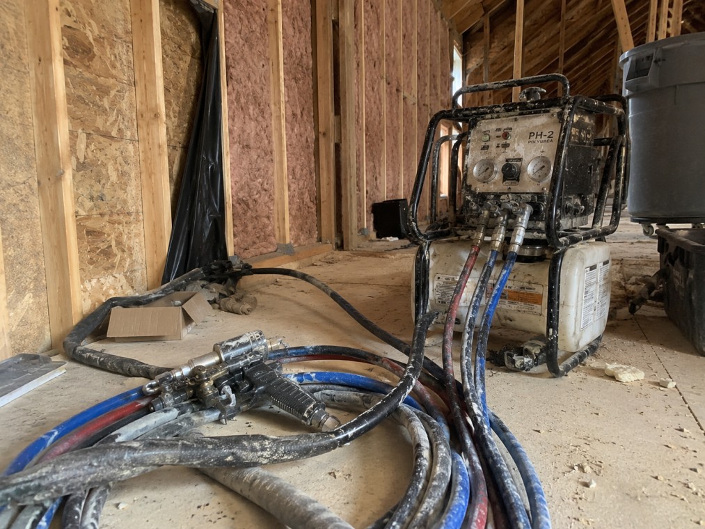 Spray foam crew on the job – Broken Arrow, OK